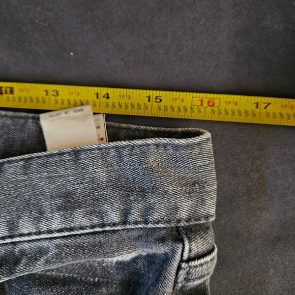 Moussy Vintage Cadet HOWA Women's Tapered Jeans Size 30 Gray Cropped Raw Hem - Picture 8 of 10